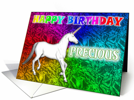 Precious's Unicorn Dreams Birthday card (393089)