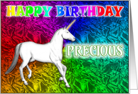 Precious’s Unicorn Dreams Birthday Card