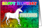 Precious’s Unicorn Dreams Birthday Card