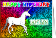 Jaclyn’s Unicorn Dreams Birthday Card