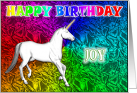 Joy’s Unicorn Dreams Birthday Card