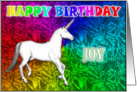 Joy’s Unicorn Dreams Birthday Card