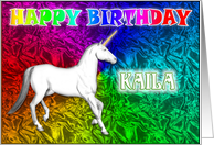 Kaila’s Unicorn Dreams Birthday Card