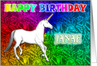 Janae’s Unicorn Dreams Birthday Card