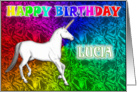 Lucia’s Unicorn Dreams Birthday Card
