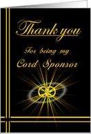 Cord Sponsor Thank you card