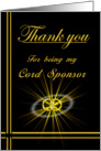 Cord Sponsor Thank you card