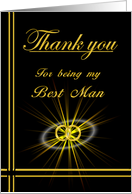 Best Man Thank you card