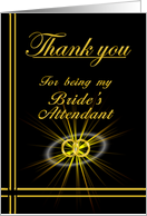 Bride’s Attendant Thank you card