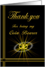 Coin Bearer Thank you card