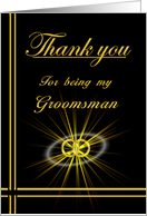 Groomsman Thank you card