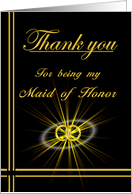 Maid of Honor Thank you card