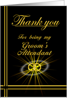 Groom’s Attendant Thank you card