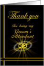 Groom’s Attendant Thank you card