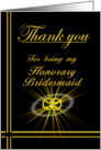 Honorary Bridesmaid Thank you card