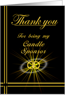 Candle Sponsor Thank...