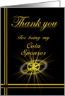 Coin Sponsor Thank you card