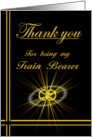 Train Bearer Thank you card