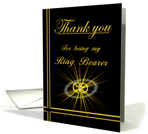 Ring Bearer Thank you card (394236)