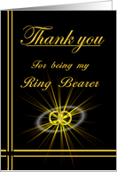 Ring Bearer Thank you card