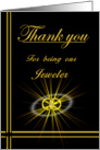 Jeweler Thank you card