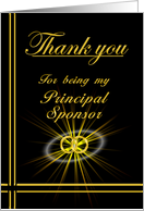 Principal Sponsor Thank you card