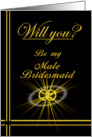 Please be my Male Bridesmaid card