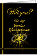 Please be my Junior Groomsman card