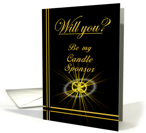 Please be my Candle Sponsor card (394516)