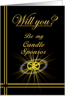 Please be my Candle Sponsor card