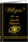 Please be my Candle Sponsor card