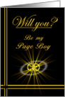 Please be my Page Boy card