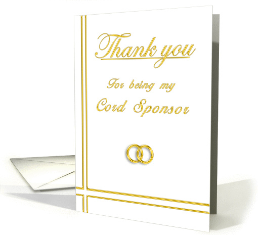 Cord Sponsor, Thank you card (395352)