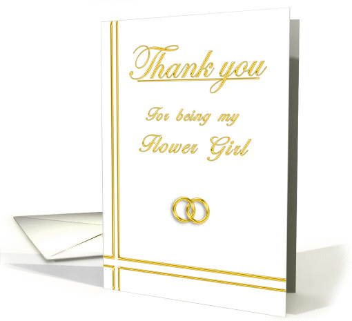 Flower Girl, Thank you card (395360)