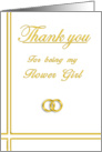 Flower Girl, Thank you card