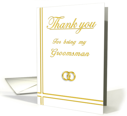 Groomsman, Thank you card (395361)