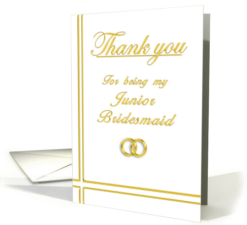 Junior Bridesmaid, Thank you card (395369)