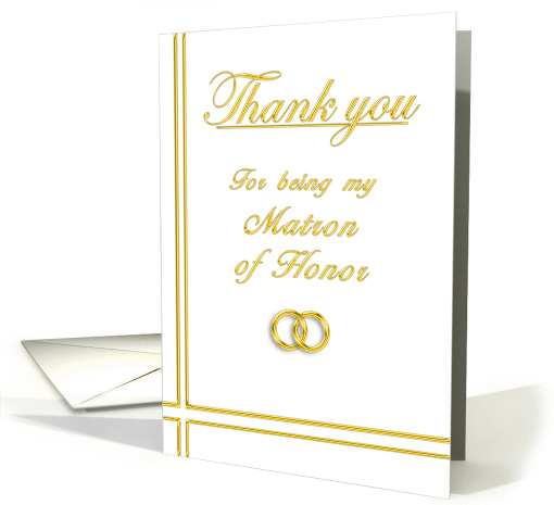 Matron of Honor, Thank you card (395373)