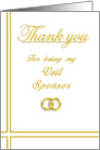 Veil Sponsor, Thank you card