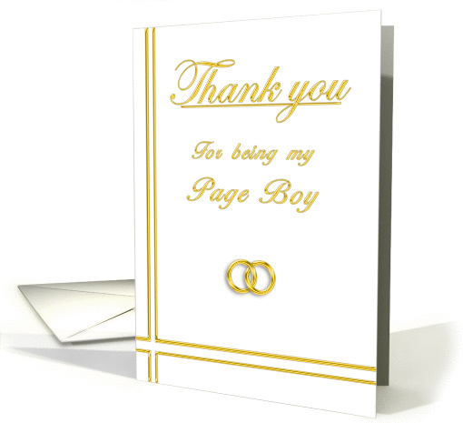 Page Boy, Thank you card (395385)