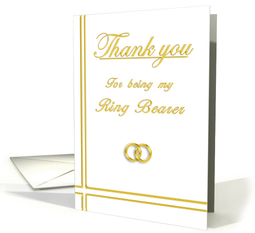 Ring Bearer, Thank you card (395386)