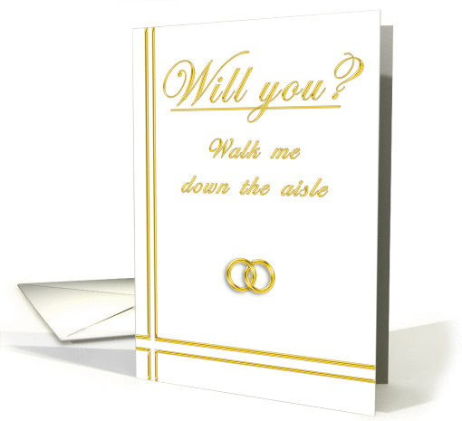 Mother, Please Walk me Down the Aisle card (395621)