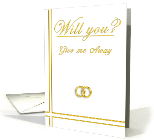 Uncle, Please Give me away at my Wedding card (395646)