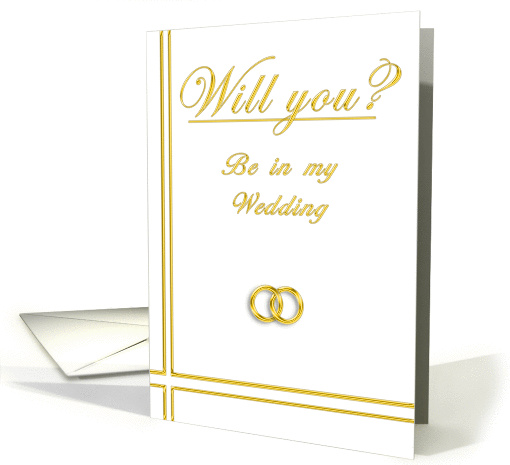 Please Be in My Wedding card (395650)