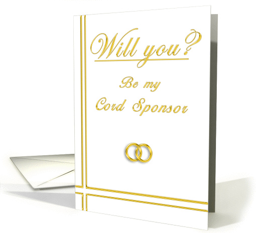 Please Be my Cord Sponsor card (395651)