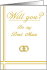 Best Friend, Please Be my Best Man card