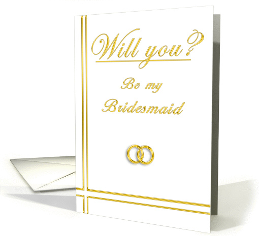 Cousin, Please Be my Bridesmaid card (395669)