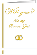 Please Be my Flower Girl card