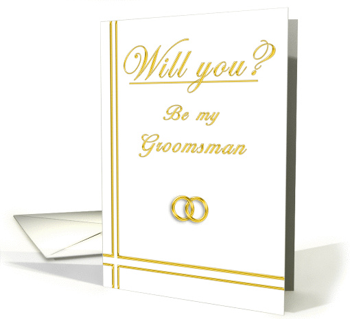 Please Be my Groomsman card (395679)