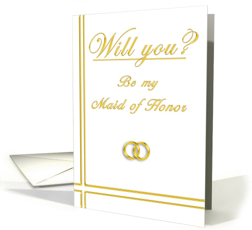 Please Be my Maid of Honor card (395686)